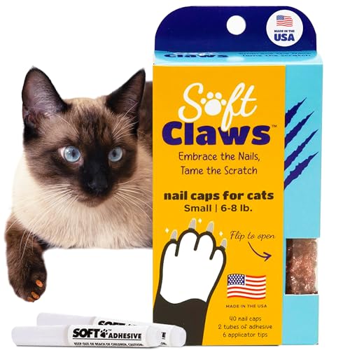 Nail Caps for Small Cats (Pink Sparkle / Small)