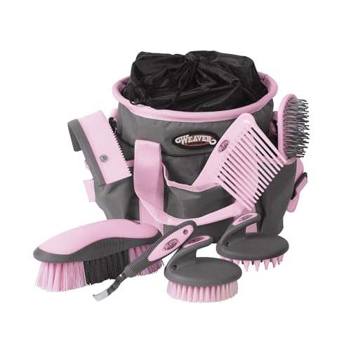 Horse Grooming Kit (Gray/Pink)