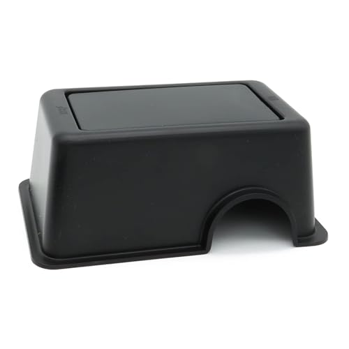 Reptile Hide Box Snake Hide Feel Secure and Safe (Black / Small 4 Pcs)