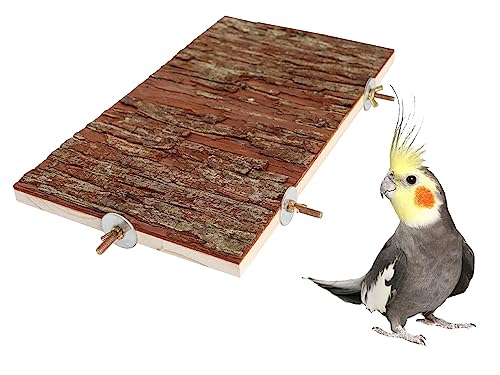 13.6 × 7.9 inch Large Bird Perch Stand Platform (13.6 × 7.9 inch)