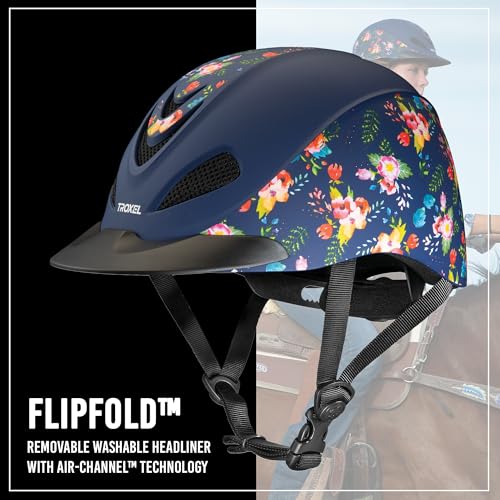 Dynasty Ultralight Horse Riding Helmet (Floral Watercolor / X-Small)