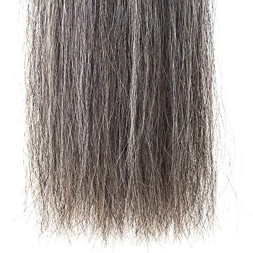 Horse Tail Extensions with Braided Horsehair Loop (1 LB (34"-36") / Dark Gray)