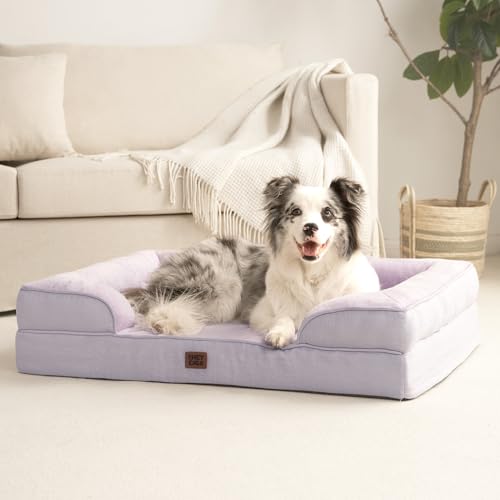 Orthopedic XXL Dog Bed (Lilac / 46.0"l X 35.0"w X 7.5"th)