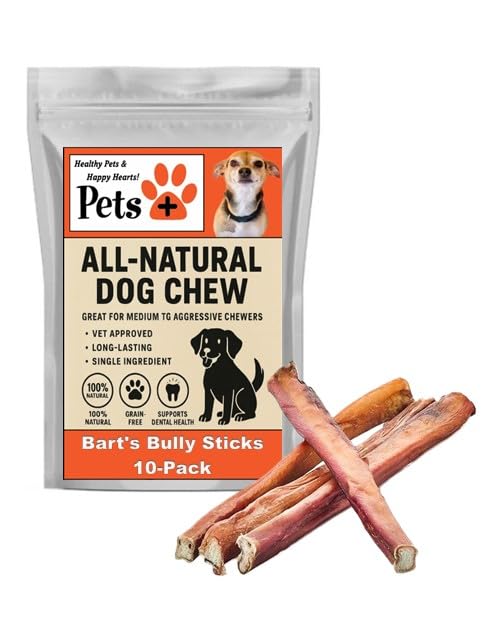 Pets Plus Premium Bart's Bully Sticks for Dogs (1 Ounce (Pack of 1))
