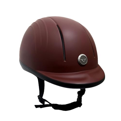 Starter Basic Horse Riding Helmet (X-Small / Dark Red)
