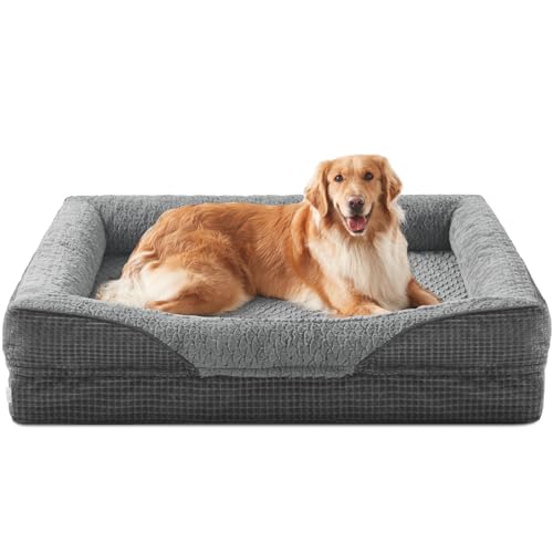 Orthopedic Dog Beds Large Sized (XL (42"x 32"x 7.5") / Grey)