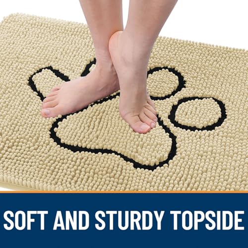 Dog Door Mat for Muddy Paws 36x24 (Sand / 36" X 24")