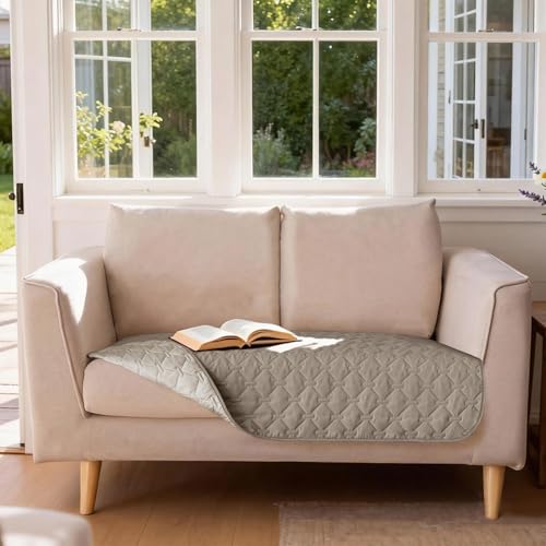 Waterproof Loveseat Cover (32x53 Inch (Pack of 1) / Dark Stone/Light Stone)