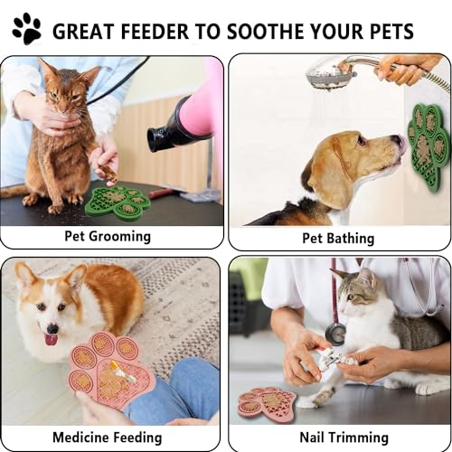 2 Pack Premium Lick Mats for Dogs & Cats