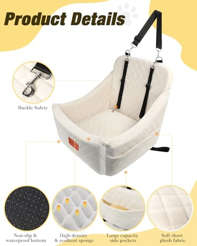 Dog Car Seat for Medium Sized Dog (Beige)