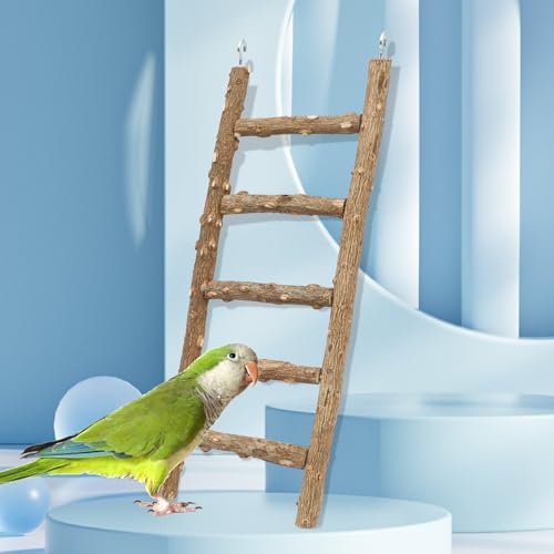 Natural Pepper Wood Parrot Ladder (15.7 × 3.9 Inch)