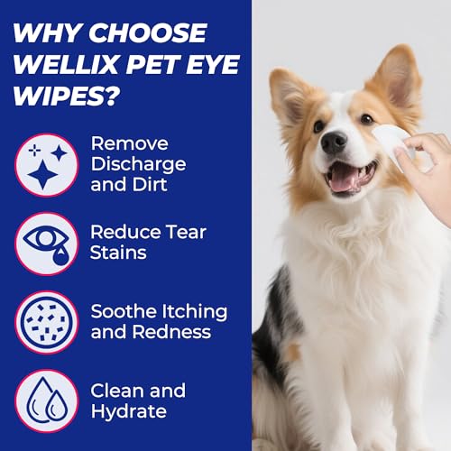 Dog & Cat Eye Wipes for Discharge and Crust (110 count-wipes)