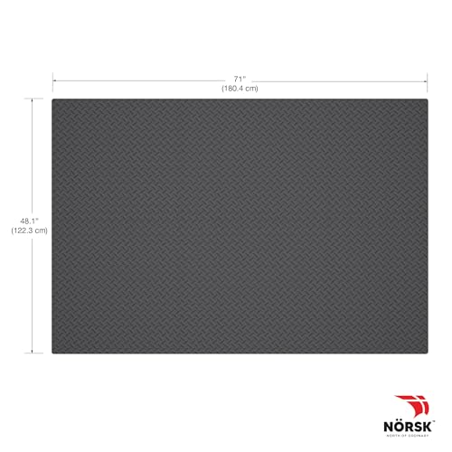 Diamond Plate EVA Foam Gym Floor Tiles (Grey / 24 Tiles - 96 Sq. Ft.)