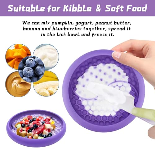 Dog Lick Bowl (Purple / Large)