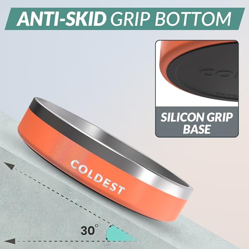 Coldest Dog Bowl (21 oz / Candy Red Glitter)