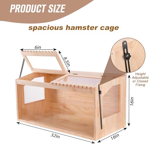 Wooden Hamster Cage