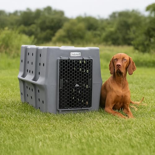Dakota 283 Canine Rough and Tough Economy Dog Crate (Large / Dark Granite)