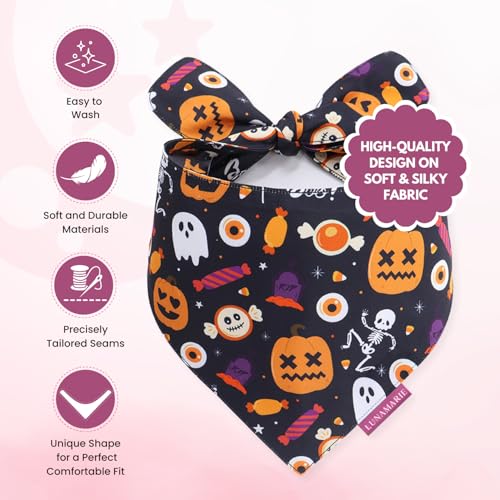 Luxury Cat and Dog Bandanas (Trick-Or-Treat / Medium)