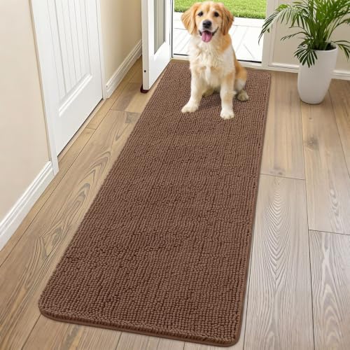Dog Door Mat for Muddy Paws 70x24 (Mocha / 70"X24")