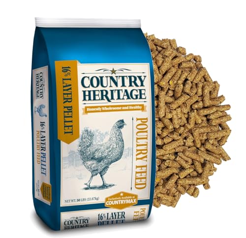 Country Heritage 50LB Hen Egg Layer Pellet Chicken Feed (Pellets / 50 Pound (Pack of 1))