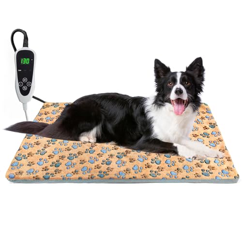 Dog Heating Pad 32x20 in UL (Yellow / 32 x 20 in)