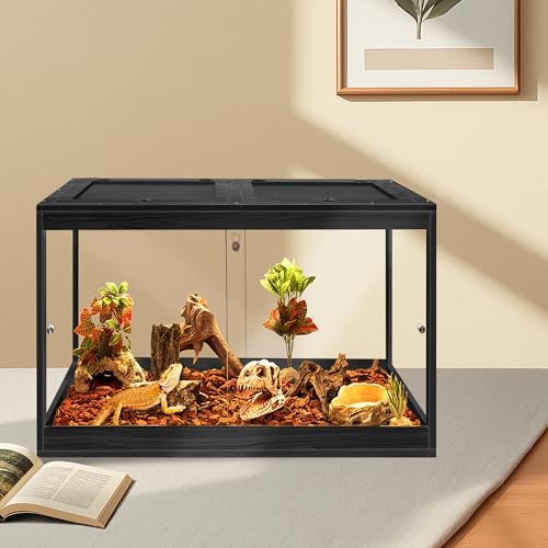 31 Gallon Bearded Dragon Tank (Black / 31 Gallon (24x15.5x15.5 Inch))