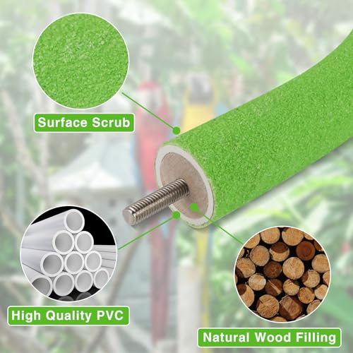 U Shaped Large Parrot Perch (X-Large / Green)