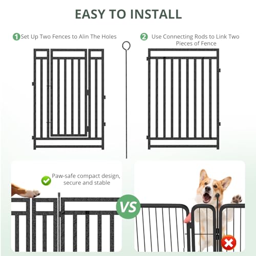 Thickened Outdoor Dog Fence (32" Height / 32 Panels)