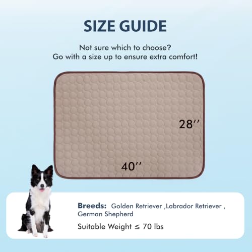Summer Cooling Mat & Sleeping Pad (40" x 28" / Brown)