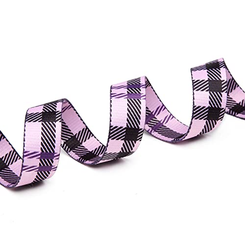 Adjustable Dog Collar (Extra Small / Purple Plaid)
