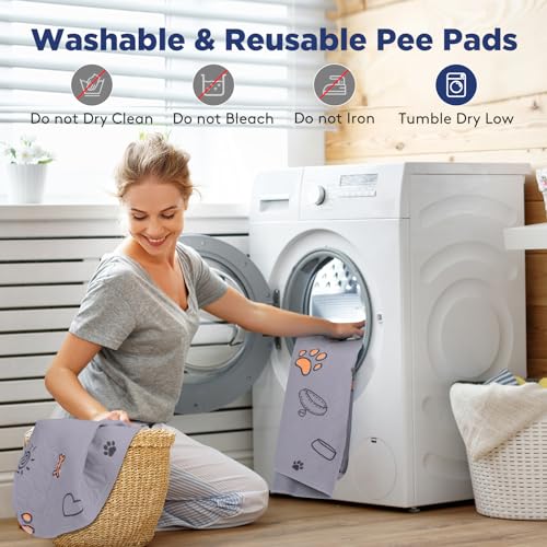 Washable Pee Pads for Dogs (Purple / 72X72 (1 Pack))