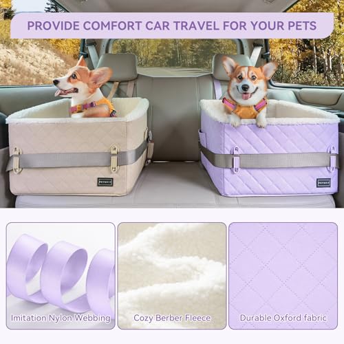 Dog Booster Car Seat (Purple)