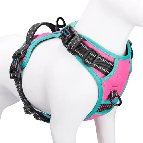 Upgraded No Pull Dog Harness (Pink / Large)