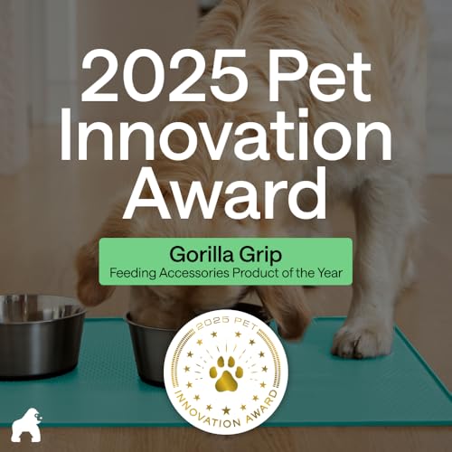 Dog Food Mat 100% Waterproof Silicone (Turquoise / 26"l X 17"w)
