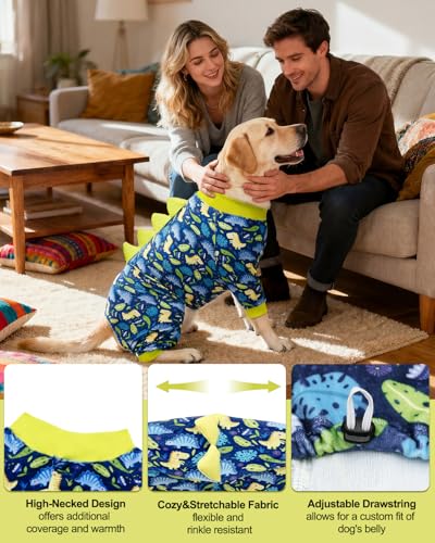 Dinosaur Costume Dog Pajamas (XXXX-Large / Dinos#6)