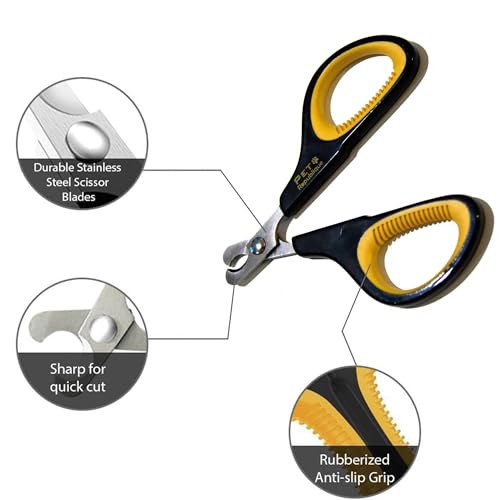Cat Nail Clippers by Pet Republique (Black & Yellow)