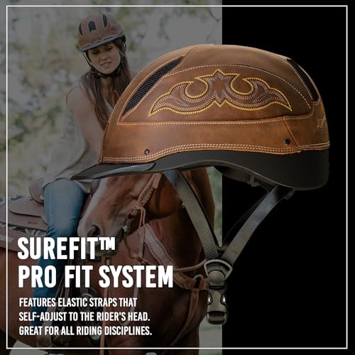 Cheyenne Rugged Horse Riding Helmet (Brown / Small)
