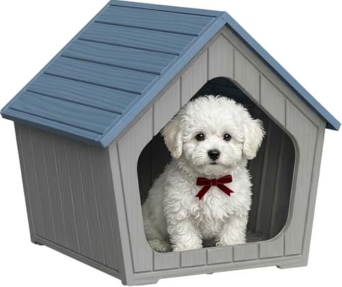 Outdoor Dog House (Blue / 23.43*22.64*22.8)