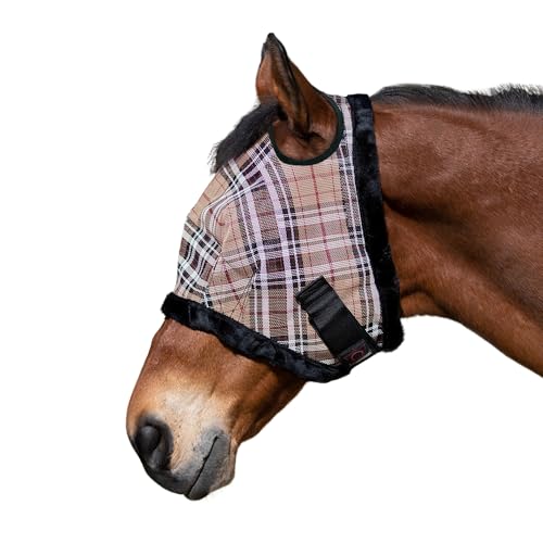Kensington UV Fly Mask with Fleece Trim (Black)