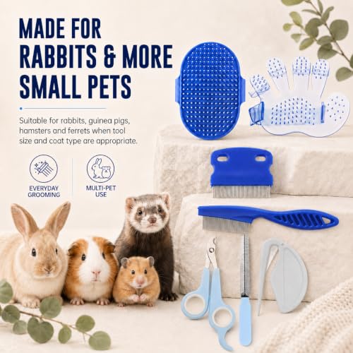 Rabbit Grooming Kit (Blue)