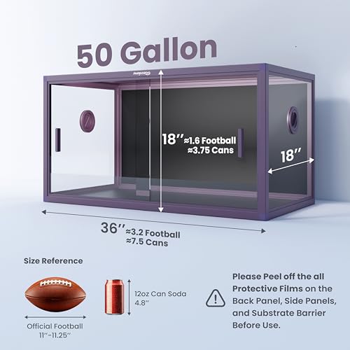 50 Gallon Reptile Enclosure (Royal Purple / 50 Gallon)