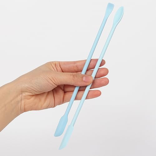 2Pcs Blue Reptile Feeding Spoon (1 Ounce (Pack of 2))