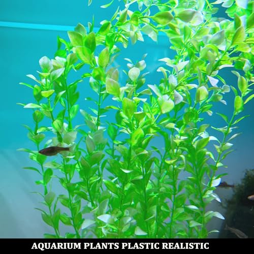 2 Pcs 24 Inch Tall Aquarium Plants (Green(style G))