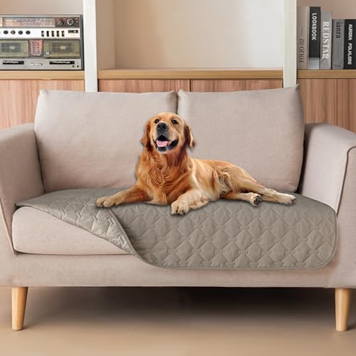 Waterproof Loveseat Cover (32x53 Inch (Pack of 1) / Dark Stone)