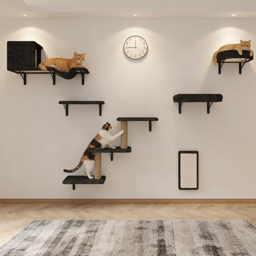 Cat Wall Shelves (Dark Gray)