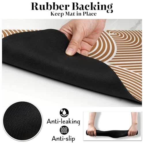 Dog Food Mats for Floors (Circle / 30"L x 17"W)