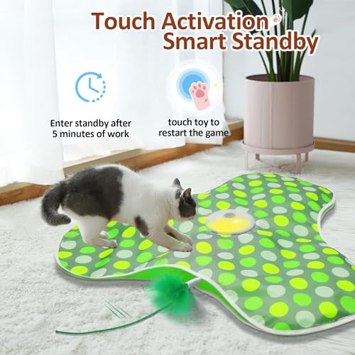 Interactive Cat Toys for Indoor Cats (Green)