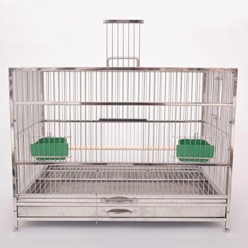 Stainless Steel Parrot Flight Cage with Tray (H45CM)