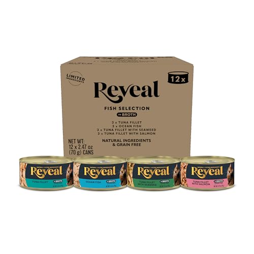 Fish Variety in Broth Wet Cat Food 12 (2.47 Ounce (Pack of 12))