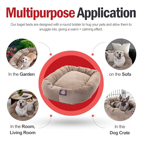 Micro Velvet Dog Bed (Pearl)